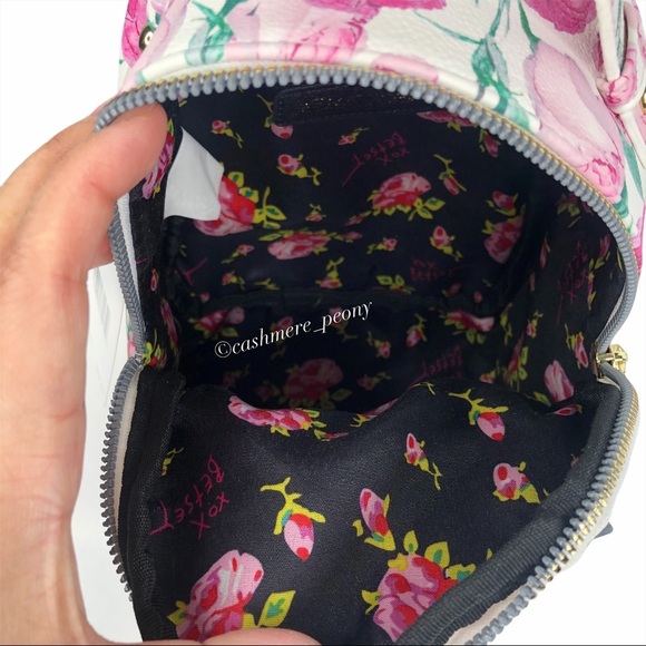 Betsey Johnson Roses & Cute Puppy Mini Backpack - Picture 8 of 9